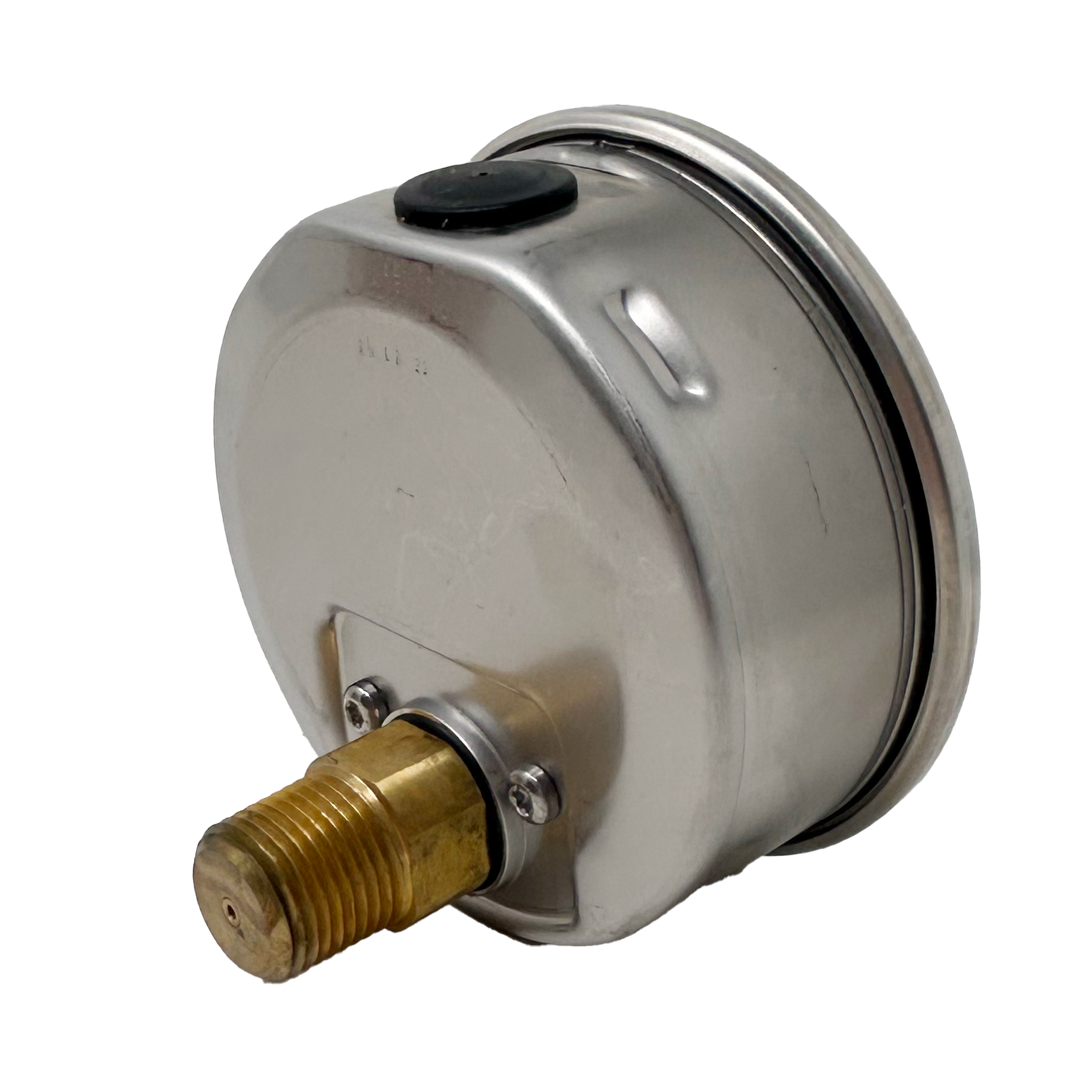 SPG-100-03000-05-P-N08 : Stauff Pressure Gauge, 4" Face, 0-3000psi, 1/2" NPT, Center Back