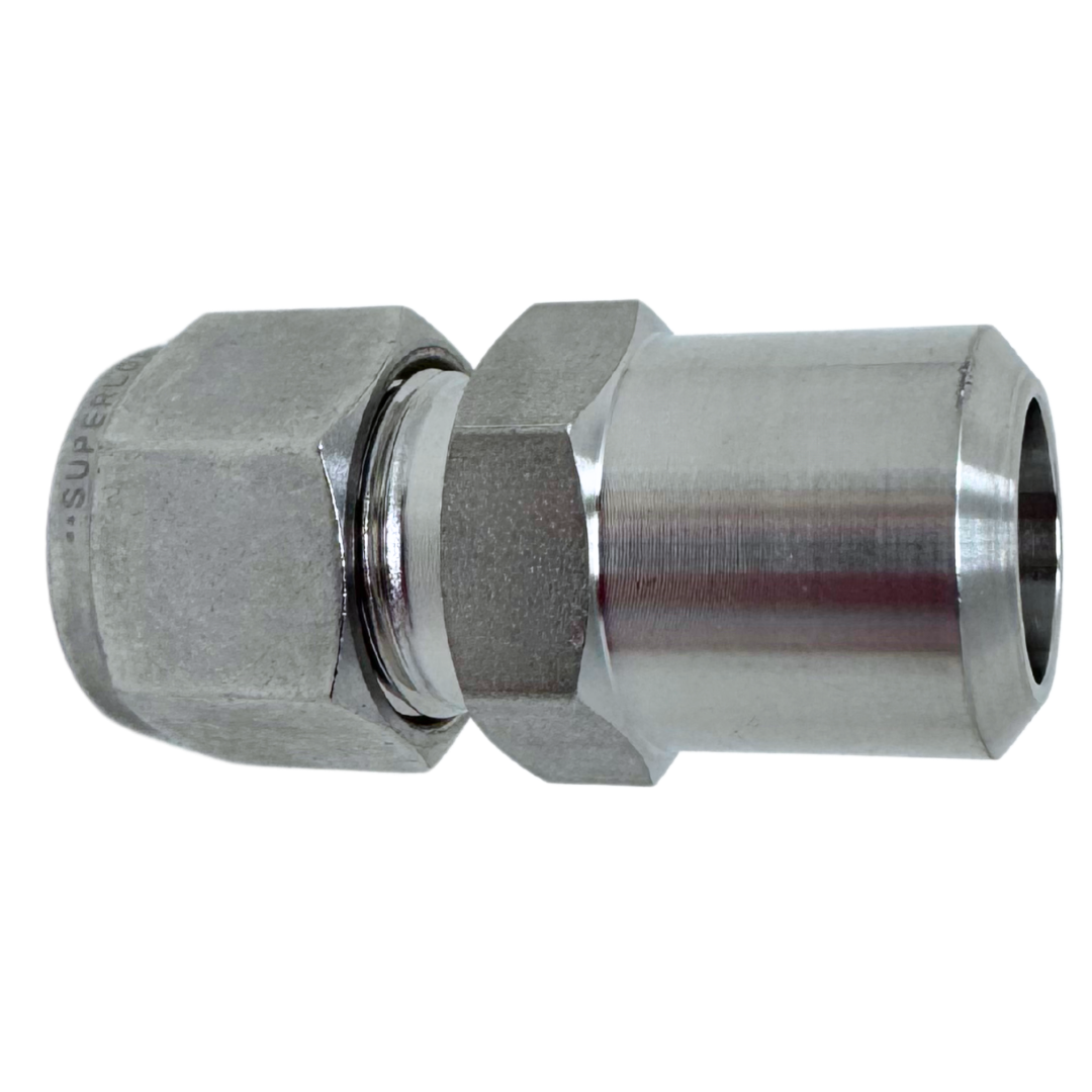 SPWC8-8P-8S-BV : Superlok 1/2" O.D. Tube X 1/2" Pipe Weld Connector