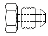 X8JP15 : OneXtreme Adapter, 0.5 (1/2") Male JIC Plug, 10,000psi