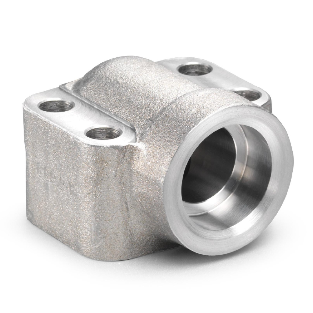 W169-24-24 : AFP Socket Weld Pipe Elbow, Steel, 90-Degree, 1.5 (1-1/2") Pipe x 1.5 (1-1/2") Code 61 Socket Weld, no Bolts or O-Rings Included