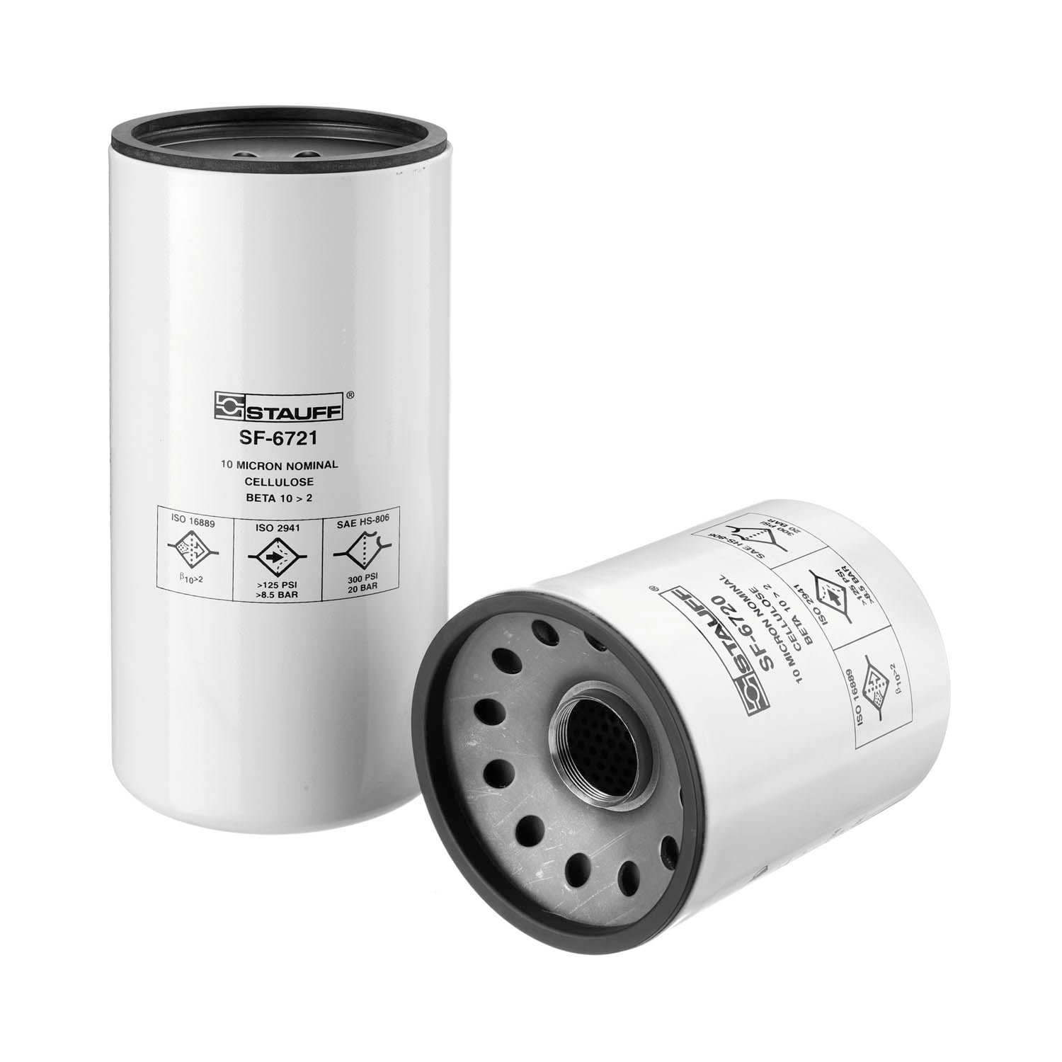 SF-6710 : Stauff Spin-On Filter Element, 25 Micron, Filter Paper, Short Element, for use with SSF Filter Heads