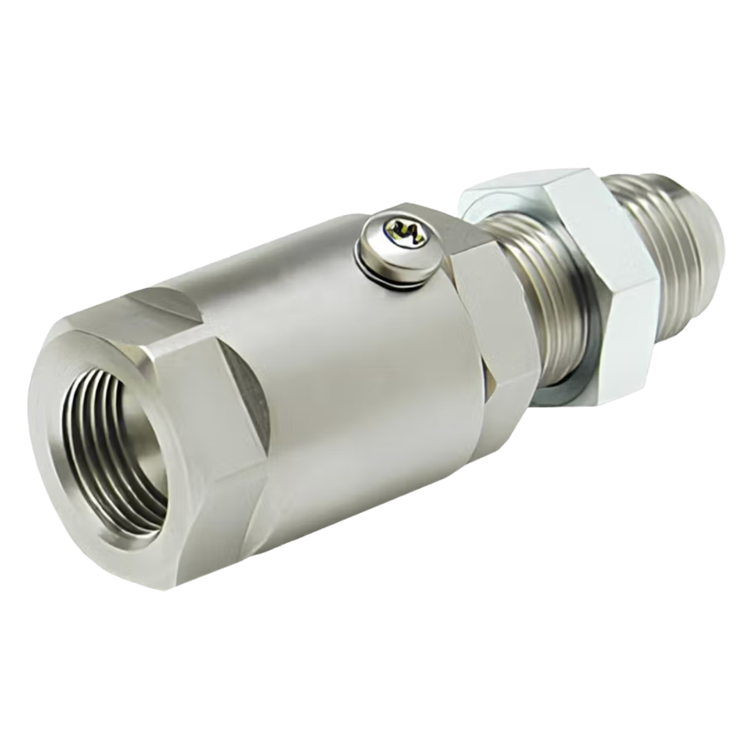 SS20MJB20XFJ20-Z-AL : Super Swivels Straight Live Swivel, -20 Male JIC (1-5/8 - 12 UN) x -20 Female JIC (1-5/8 - 12 UN), 4000psi, Zinc Plated, Aflas (AL) Seals