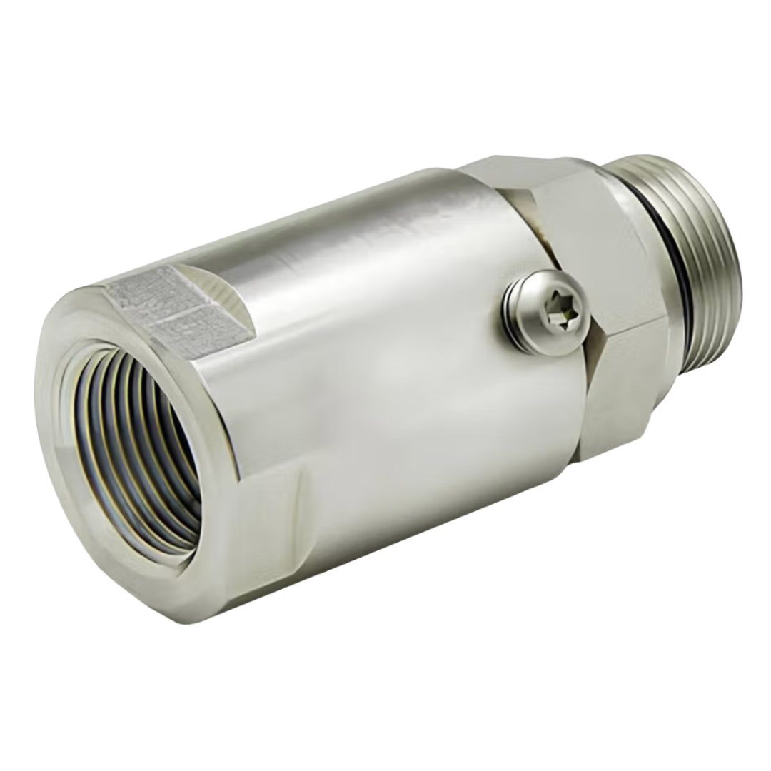 SS8MO10XFP38-Ni-AL : Super Swivels Straight Live Swivel, -10 Male ORB (7/8 - 14 UN) x -08 Female NPTF (3/8 - 18 NPTF), 5000psi, Nickel Plated, Aflas (AL) Seals