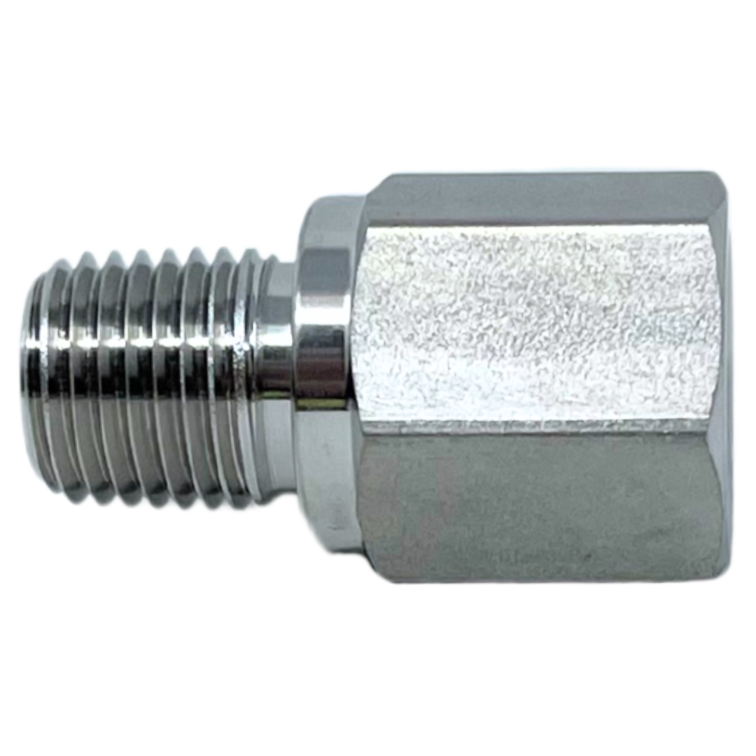 IA-2N : Superlok Straight Stainless Instrumentation Adapter, 1/8-27 (-02) Female NPT x 1/8-27 (-02) Male NPT, 6500psi