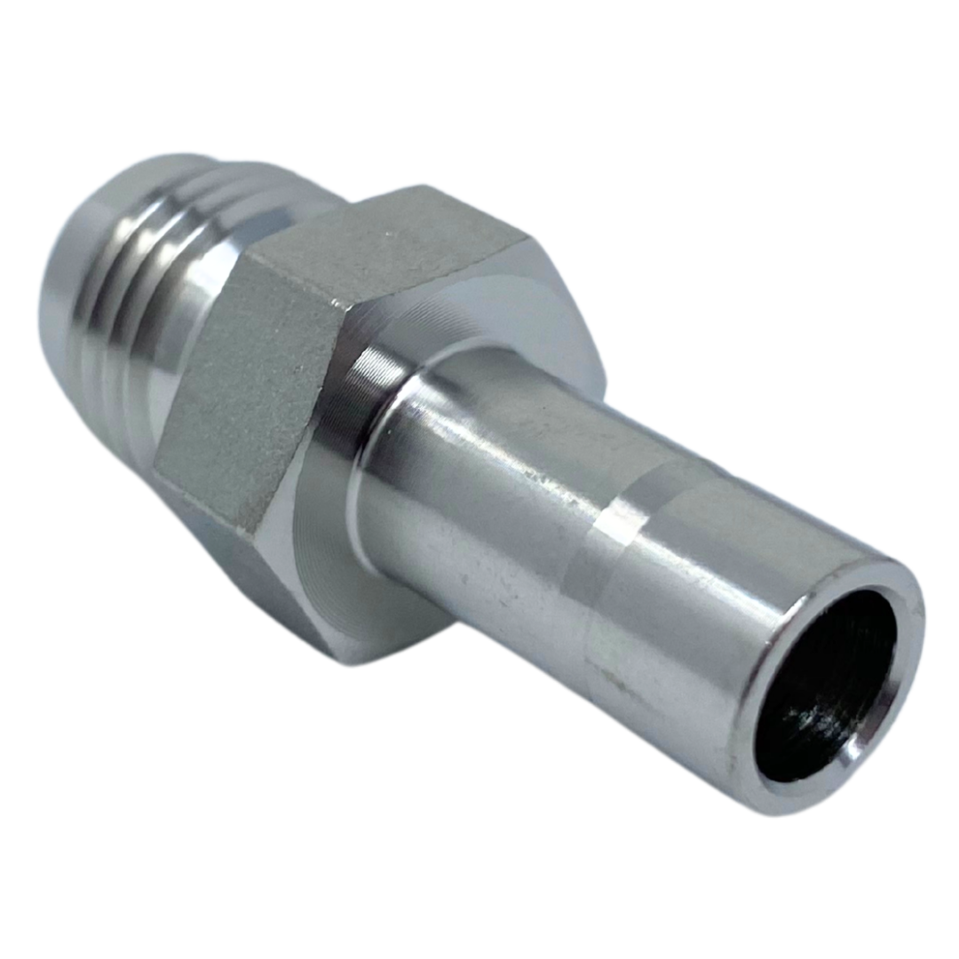 SAA 6-4U : Superlok Straight Stainless Tube Union, 3/8" (-6) Tube Stub x 7/16-20 (-4U) Male JIC