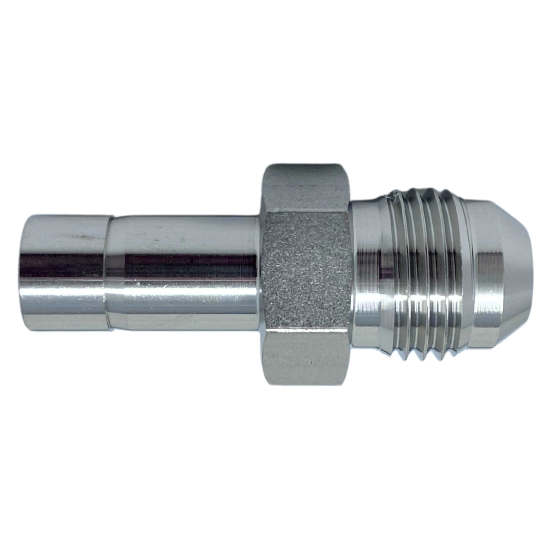 SAA 6-4U : Superlok Straight Stainless Tube Union, 3/8" (-6) Tube Stub x 7/16-20 (-4U) Male JIC