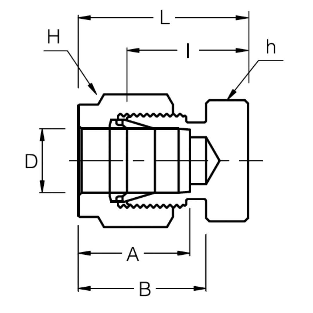 SC-8 : Superlok Stainless Tube Cap, 1/2" (-8) Tube OD