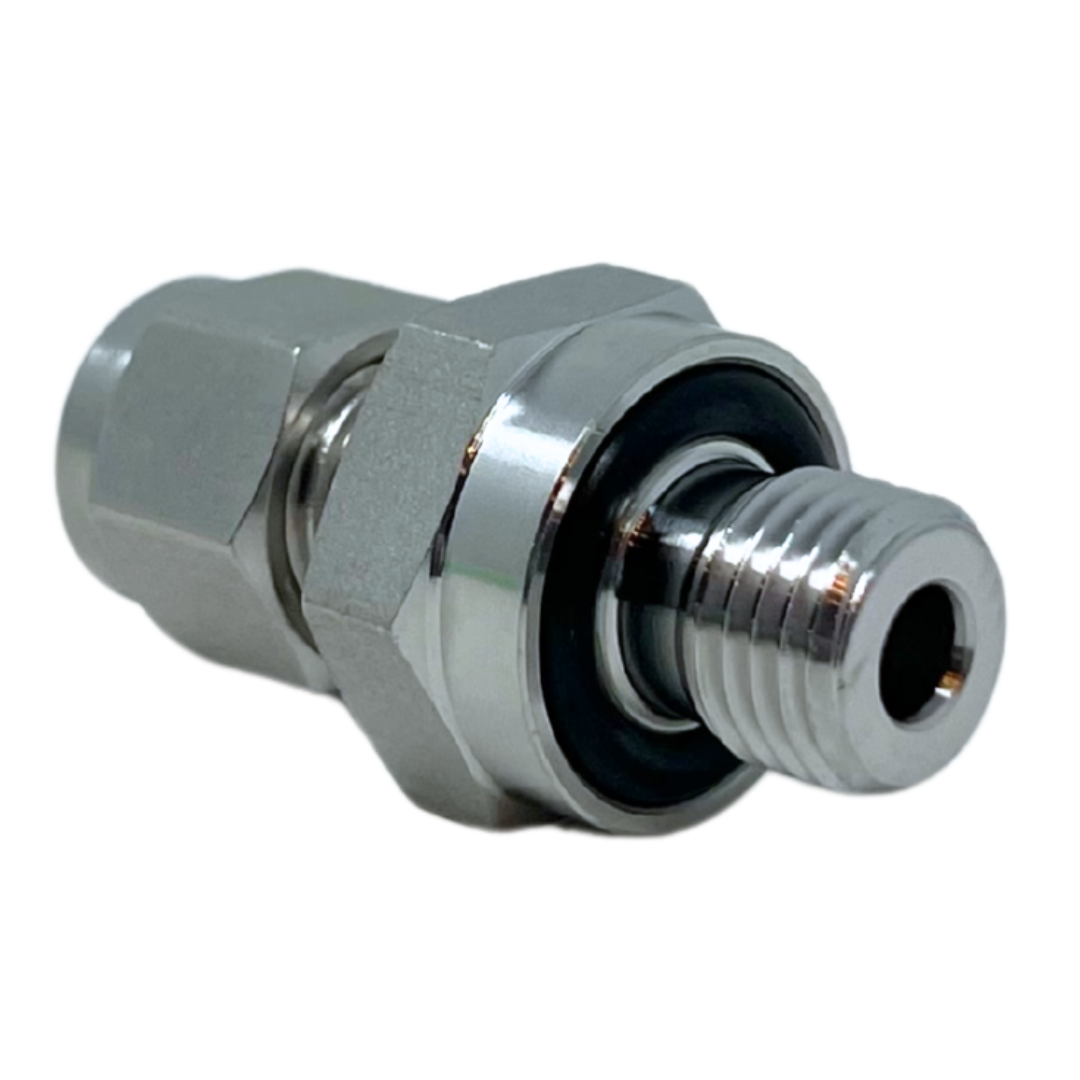 SOSC 1-2U : Superlok Straight Stainless Tube Adapter, 1/16" (-1) Tube OD x 5/16-24 (-2U) Male Straight Thread