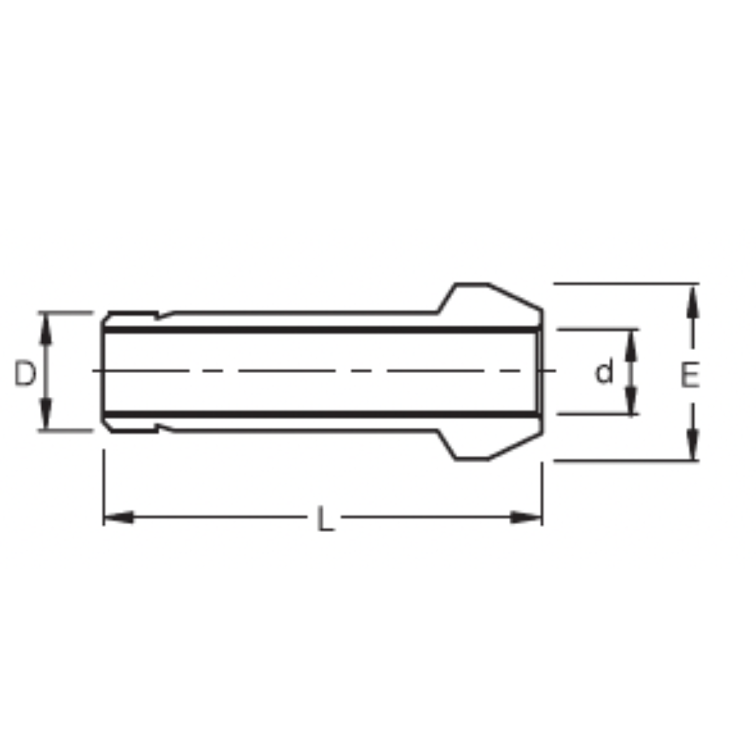 SPC-12M : Superlok Straight Stainless Port Connector, 12mm (-12M) Tube OD x 12mm (-12M) Tube OD
