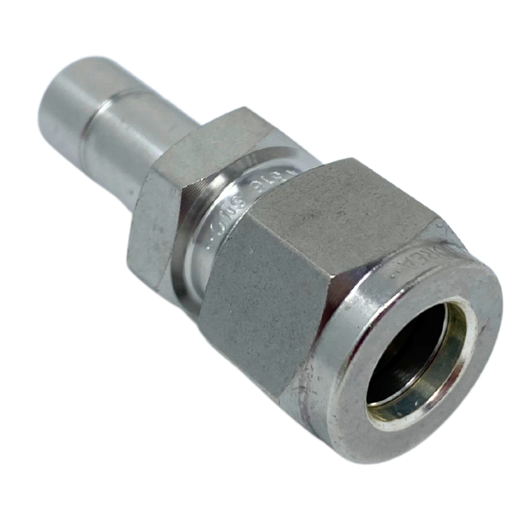 SR 8-8 : Superlok Straight Stainless Tube Stub Reducer, 1/2" (-8) Tube OD x 1/2" (-8) Tube Stub