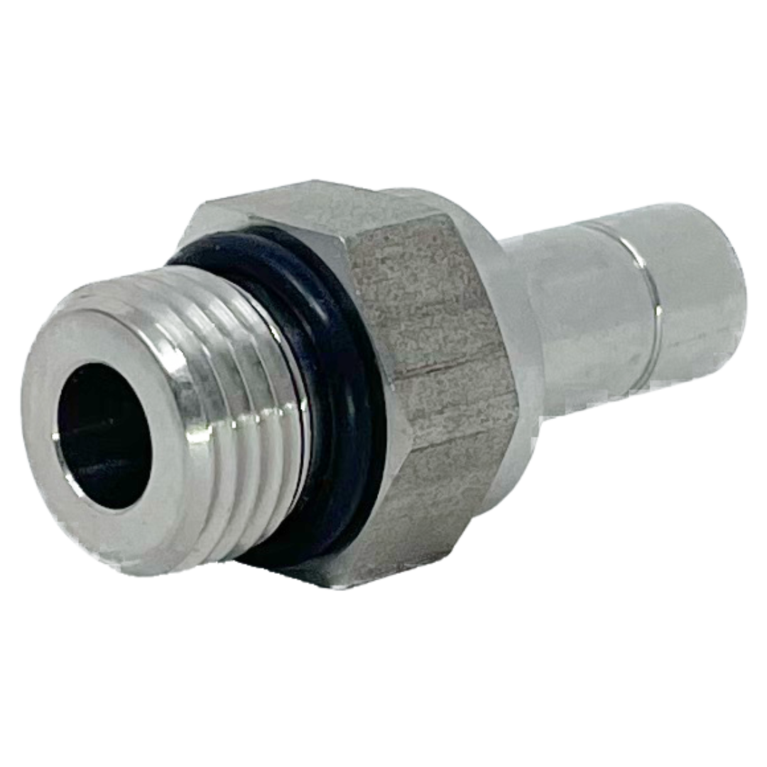 SSMA 16-16U : Superlok Straight Stainless Tube Adapter, 1" (-16) Tube Stub x 1-5/16-12 (-16U) Male ORB