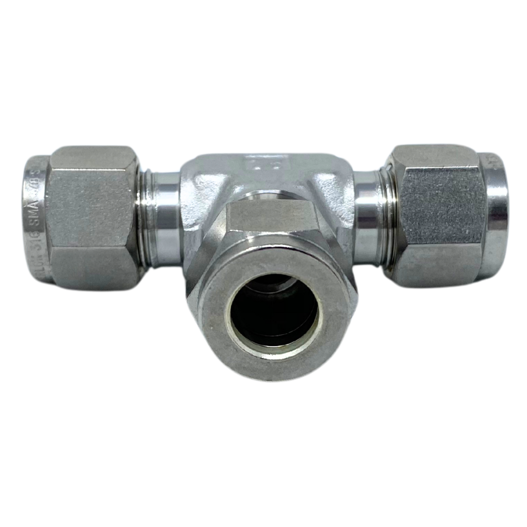 SUT-8 : Superlok Stainless Union Tee Adapter, 1/2" (-8) Tube OD