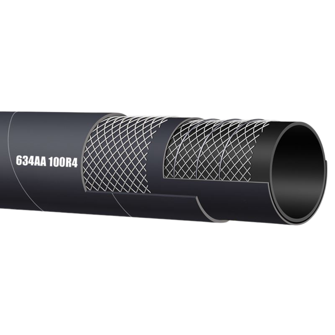 TR4XF-48 BY QUARTER INCH : Alfagomma Extra Flexible R4 Suction X-FLEX 100R4 Oil Return Hydraulic Hose, 3 (-48) ID, 60psi
