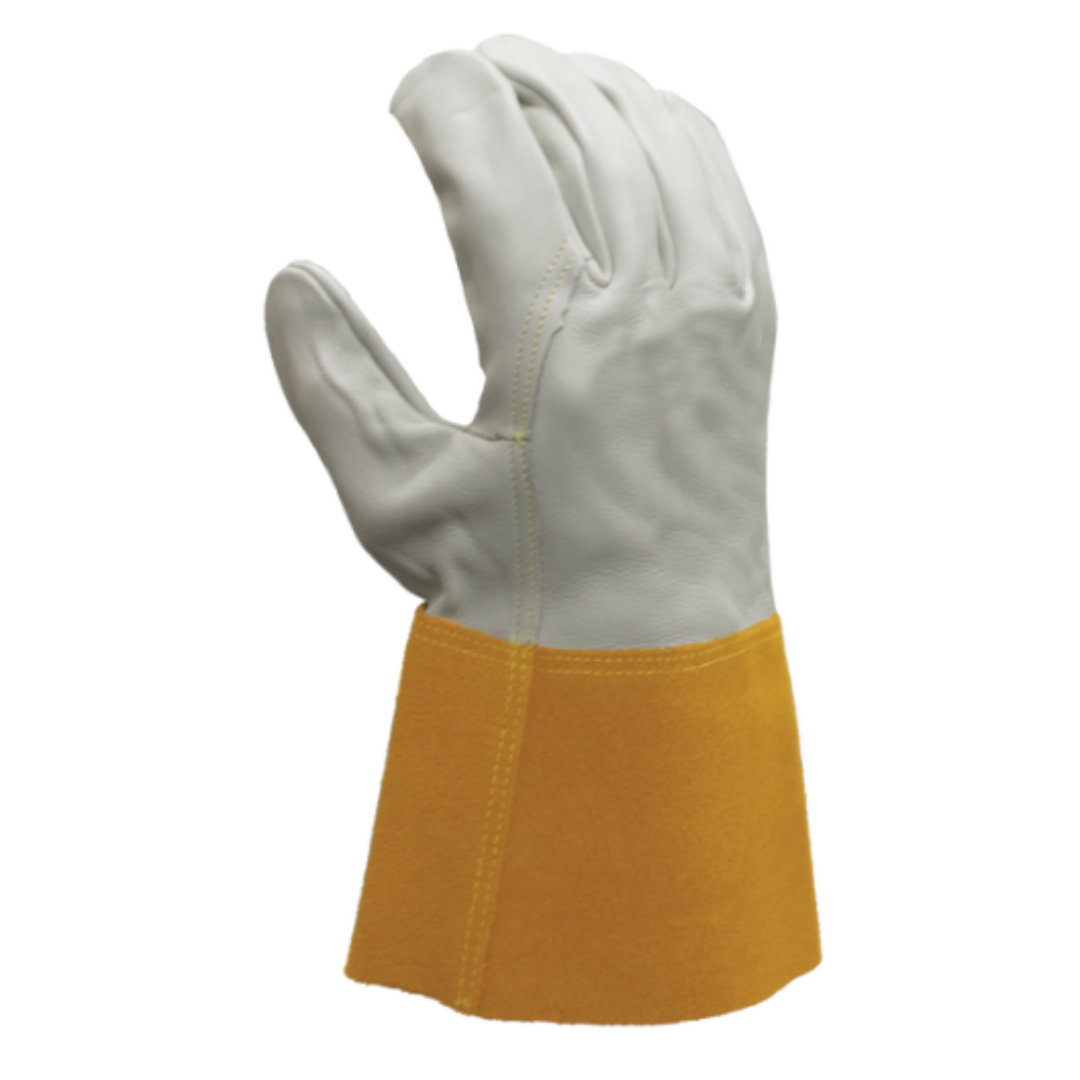 IB7204-12PK : Ironbark Premium Grain Cowhide, 4" Split Leather cuff, Kevlar® thread sewn, 12-Pack
