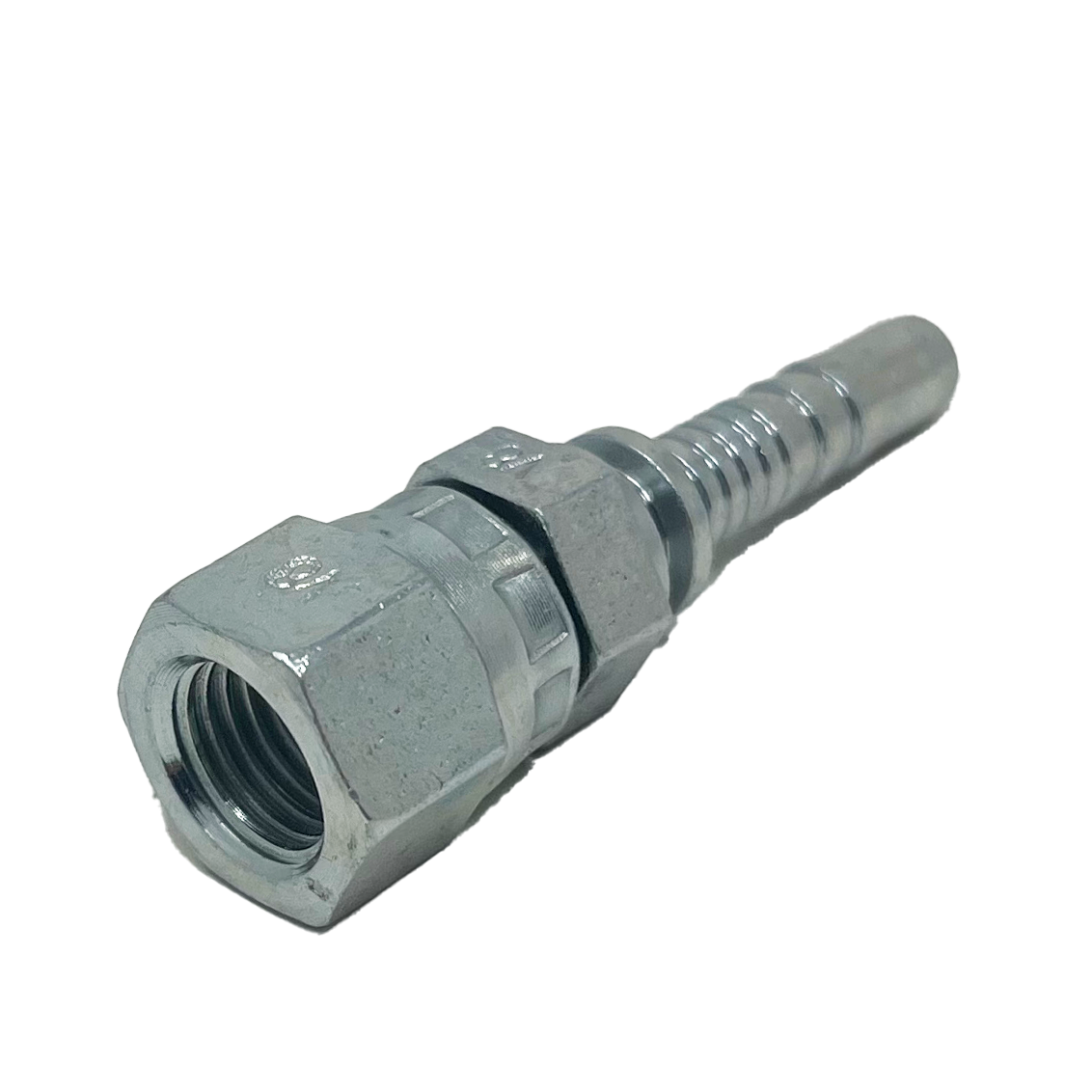 UC-JCFX-0504 : Continental Hose Fitting, 0.3125 (5/16") Hose ID, 7/16-20 Female JIC, Straight, Swivel Connection