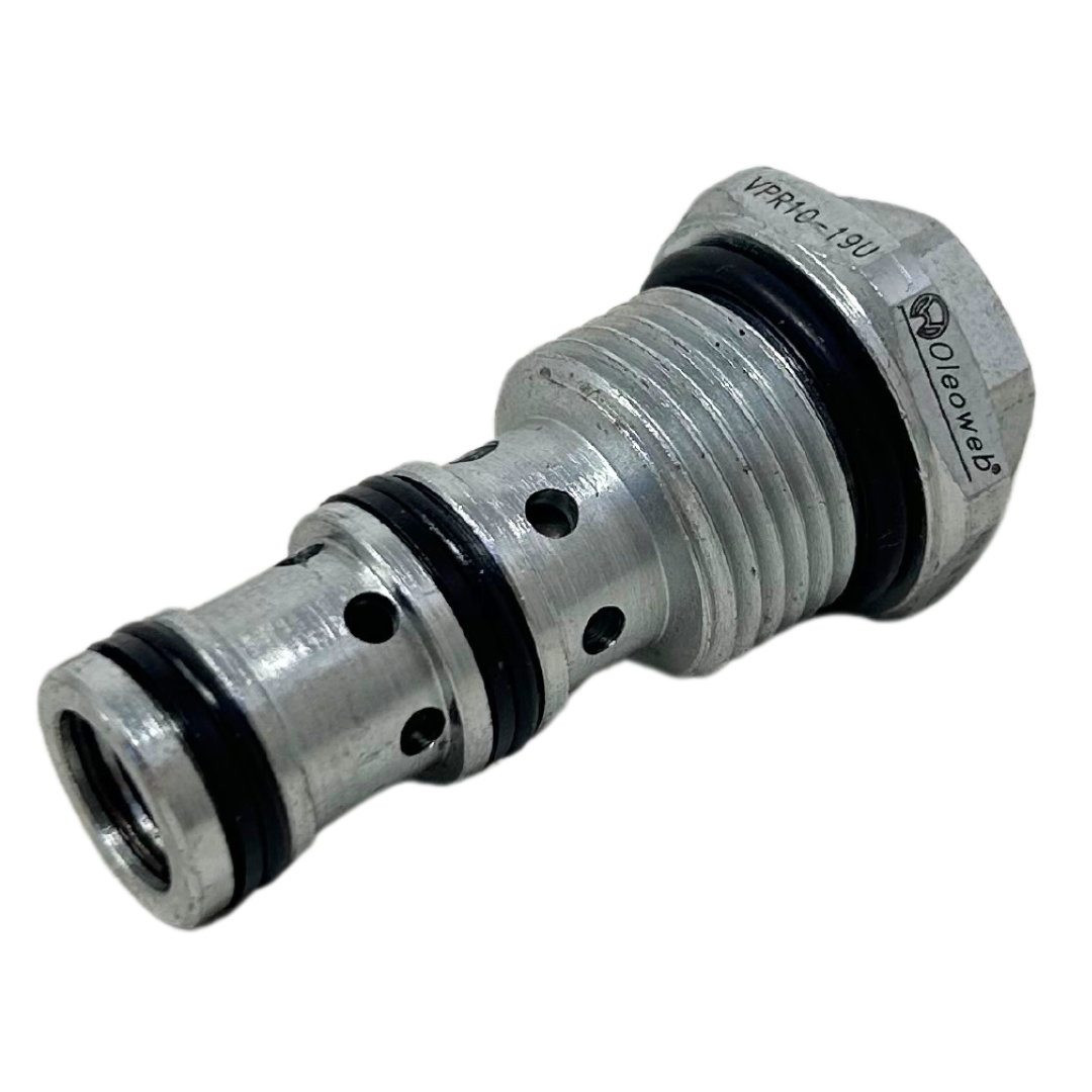 VPR10-19U-FIRE : FIRE SALE Oleoweb Single-Acting Pilot Check Valve, 7/8-14UNF, 7.9GPM, 5075psi, 1:3 Pilot Ratio, C-10-3 Cavity - ALL SALES FINAL