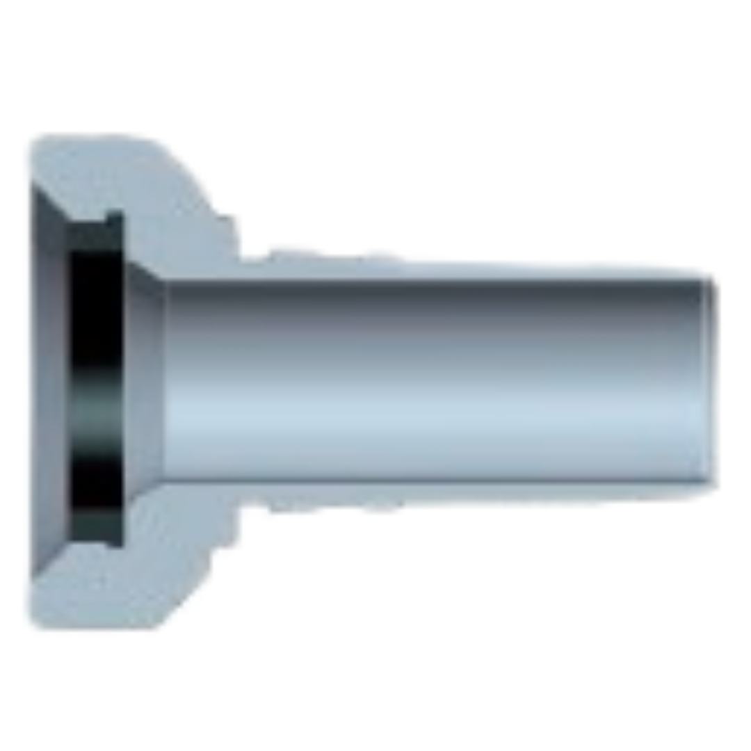Z-3232-FHUN : Alfagomma Straight Steel Interlok Insert, 2 (-32) Hose x 2 (-32) Female Hammer Union Fig. 1502 integral fitting with Rubber Ring