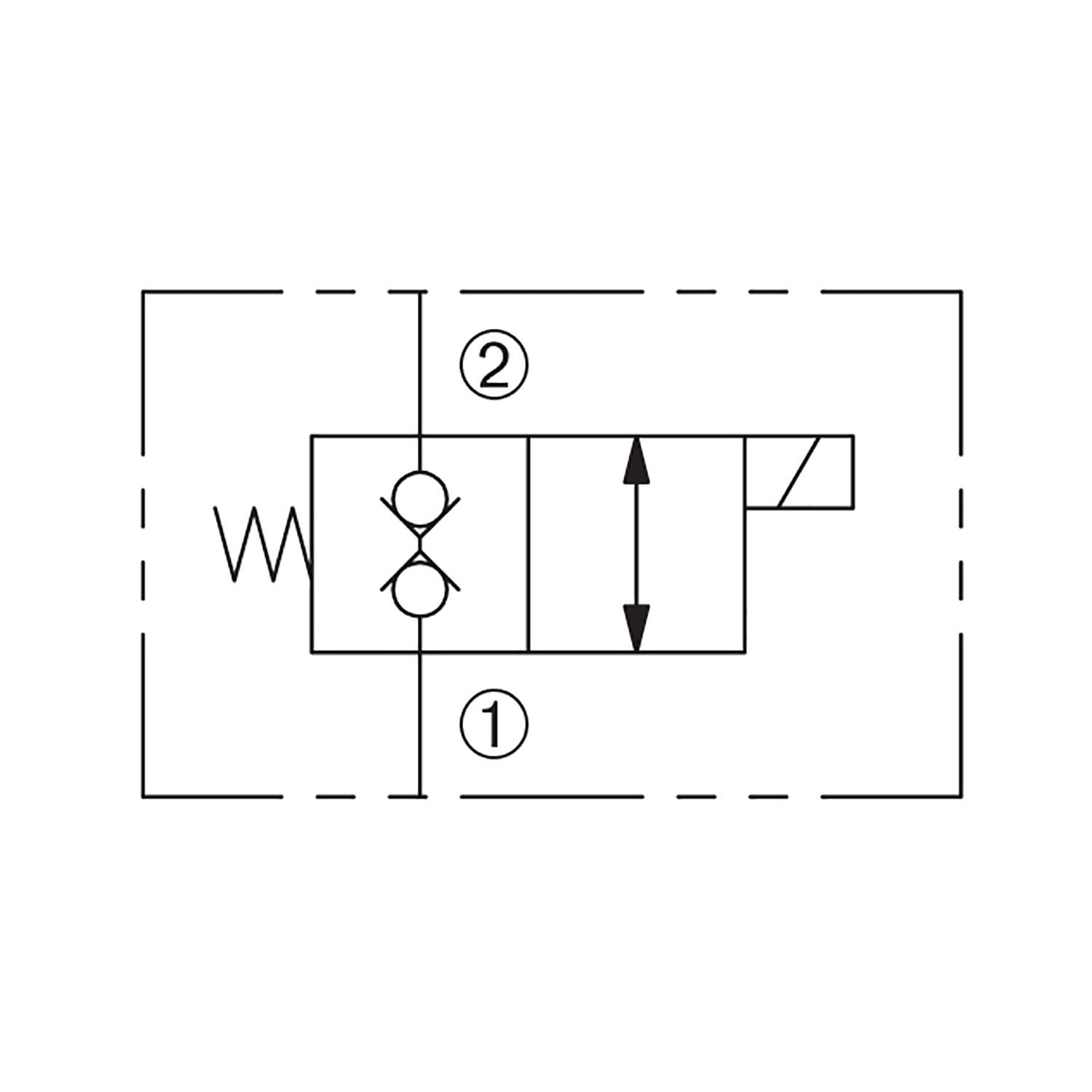 DSV-080-2NCSP-N : Deltrol Solenoid Valve with NO COIL, 2-Way, 2-Position, Normally Closed Bidirectional Poppet, C-8-2 Cavity, 3000psi, 5GPM