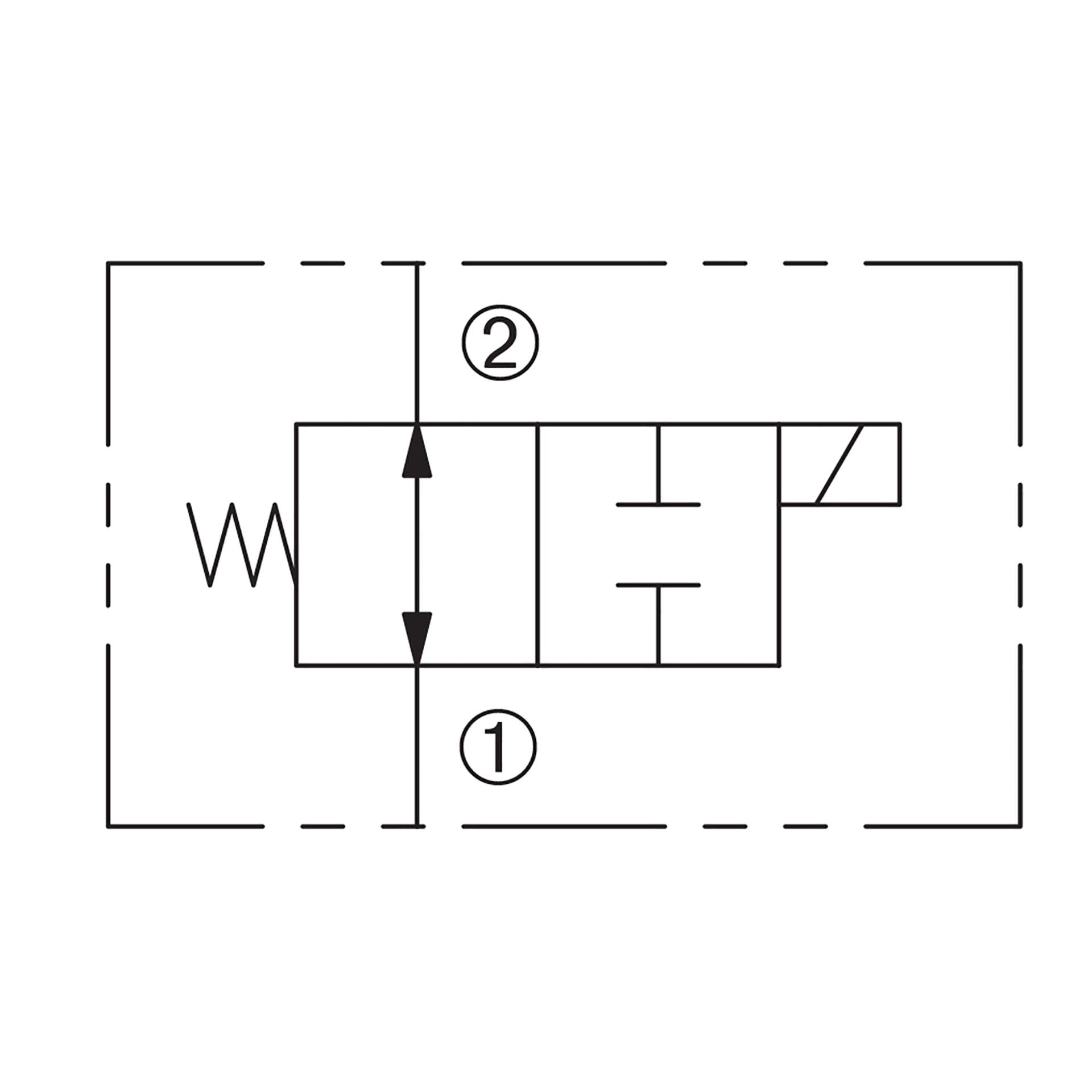 DSV2-080-2NOS-N : Deltrol Solenoid Valve, 2-Way, 2-Position, Normally Open Spool, C-8-2 Cavity, 3000psi, 3GPM