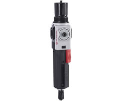 B82G-3AK-QD1-RMN : Norgren B82G Excelon Plus Combination Filter Regulator, 3/8" NPT, 5-Micron, 4 to 145 psi, Metal with liquid indicator Bowl, Manual Drain, Relieving