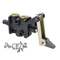 03041022 : Norgren Super X Valve, 2-Position, 3-Way, Spool Configuration 1 Blocked, 2 to 3 in Neutral, 1/8 NPT, Inline, Mechanical