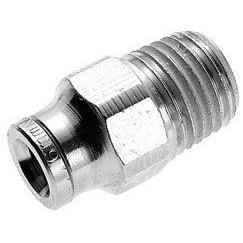 124250116-10PACK : Norgren Pneumatic Male Adapter, 1/8 tube O/D, 1/16 NPT thread
