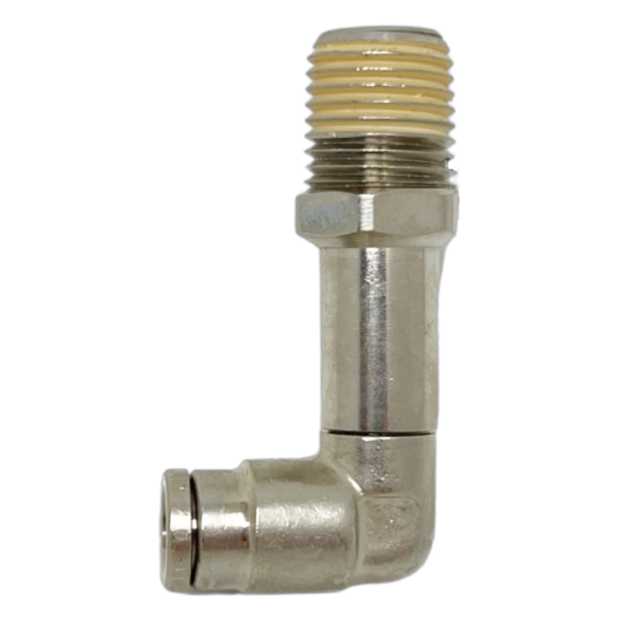 124540638-10PACK : Norgren Pneufit Extended Swivel Male Elbow, 3/8 tube O/D, 3/8 NPT thread