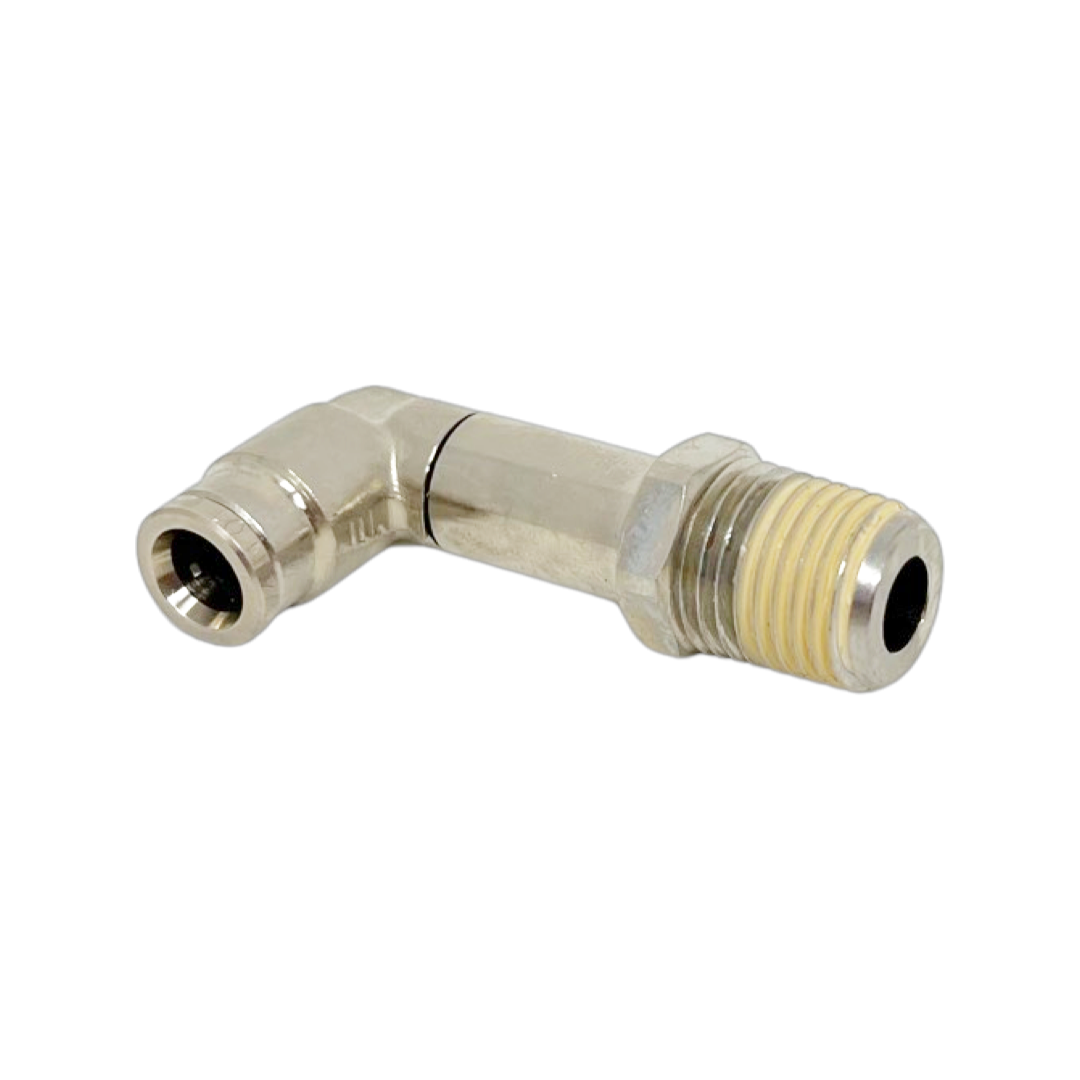 124540418-10PACK : Norgren Pneufit Extended Swivel Male Elbow, 1/4 tube O/D, 1/8 NPT thread