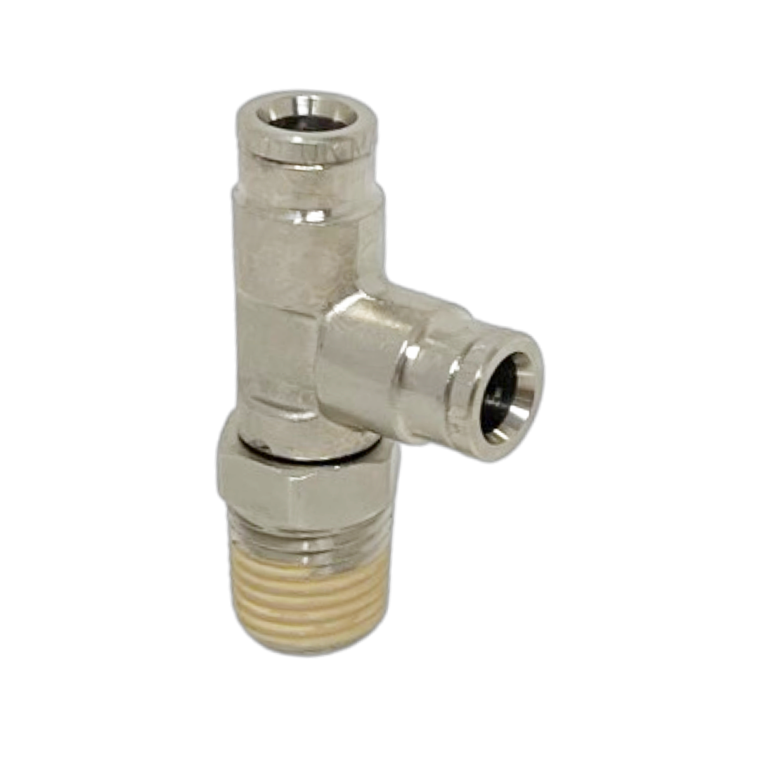 124680748-10PACK : Norgren Pneufit Swivel Male Run Tee, 1/2 tube O/D, 1/2 NPT thread