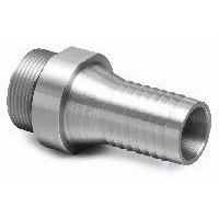 48HB-48SAE : AFP Hose Barb to SAE Thread, Steel, Straight, 3" Hose Barb Side 1, 3" SAE Side 2, 400psi rated