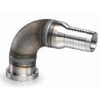 20HB-20SF90 : AFP Hose Barb to SAE Flange Head, Steel, 90-Degree, 1.25 (1-1/4") Hose Barb Side 1, 1.25 (1-1/4") C61 Side 2, 400psi rated