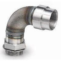 48NPT-48SAE90 : AFP SAE Thread to Tank Coupling, Steel, 90-Degree, 3" MaleSAE Side 1, 3" Tank Coupling Side 2, 400psi rated