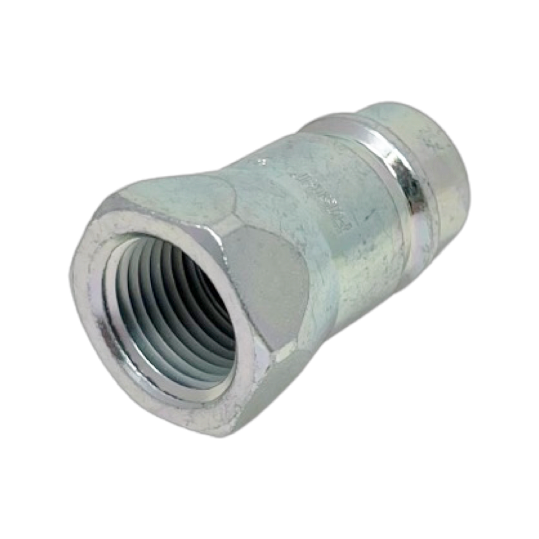 2NV 12-58SAE M : Faster Quick Disconnect, Male 1/2" Coupler, 0.625 (5/8") ORB Connection, 3625psi MAWP, 15.85 GPM, ISO 7241 Part A Interchange, Sleeve Retraction Style, Connection Under Pressure Not Allowed