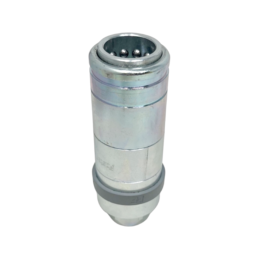4SRHF08 12SF H : Faster Quick Disconnect, Female 1/2" Coupler, 0.5 (1/2") ORB Connection, 3625psi MAWP, 18.49 GPM, ISO 7241 Part A Interchange, Push to Connect Style, Connection Under Pressure Allowed at Working Pressure