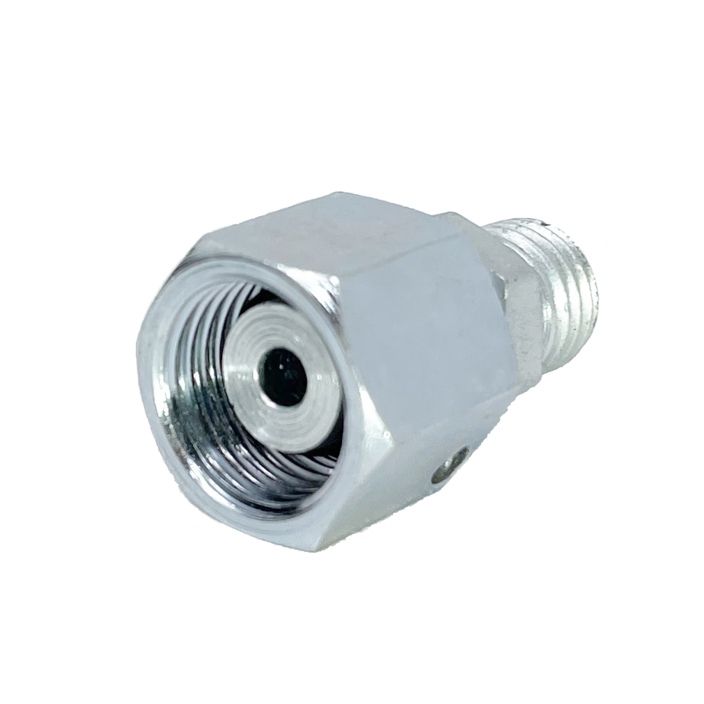 5315S-08-06 : Adaptall Straight Steel Swivel Adapter, M16 X 1.5 (-S08) Female Heavy DIN x M14 X 1.5 (-S06) Male Heavy DIN