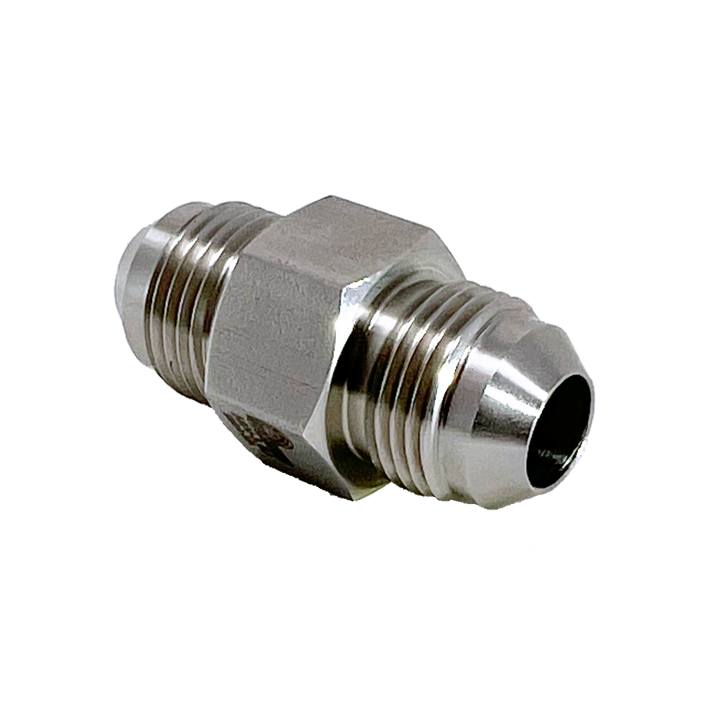 1/2 Male JIC X 3/8 Male O-Ring Boss - Straight Thread Connector - Steel