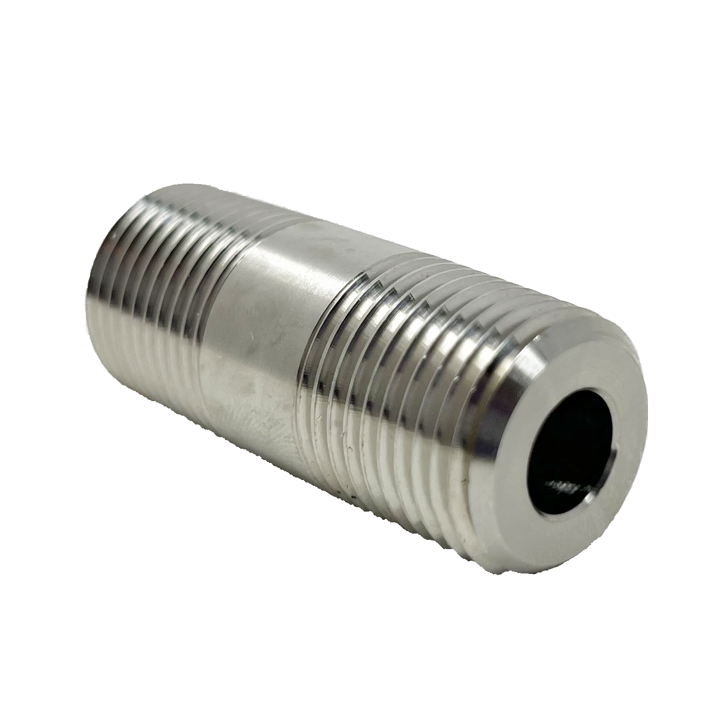 5404N-4N2.0 : UPC 1/4" x 2" Male NPT Nipple, Stainless Steel, 15,000psi