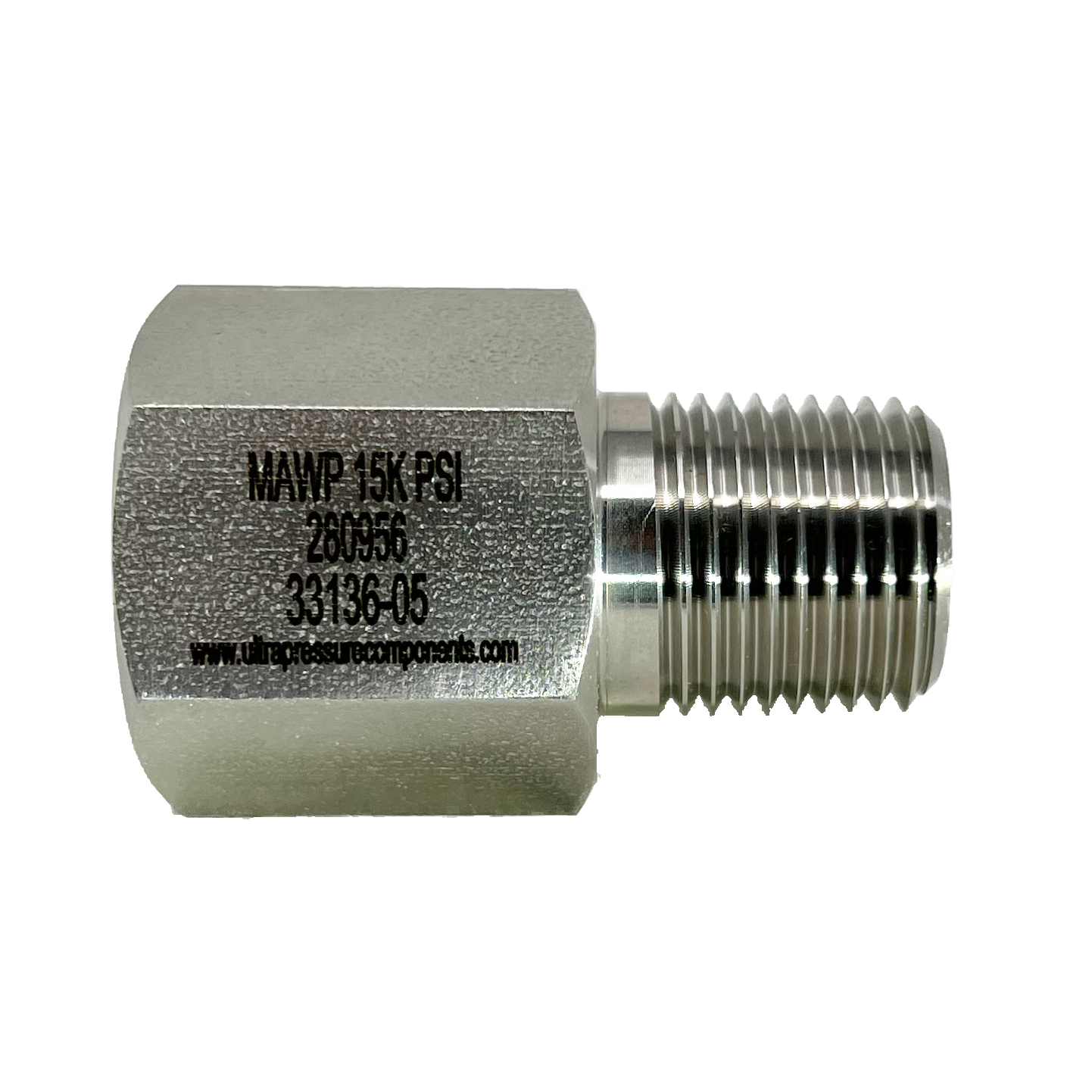 5406-12N4N : UPC 3/4" Female NPT x 1/4" Male NPT, Stainless Steel, 10,000psi