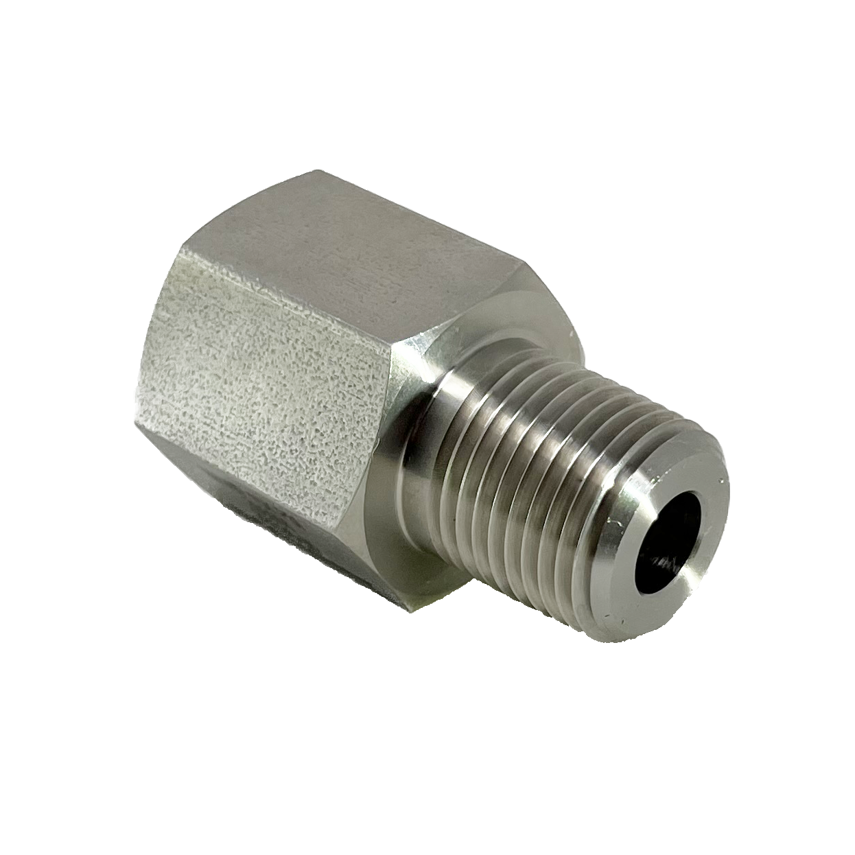 5406-8N12N : UPC 1/2" Female NPT x 3/4" Male NPT, Stainless Steel, 10,000psi