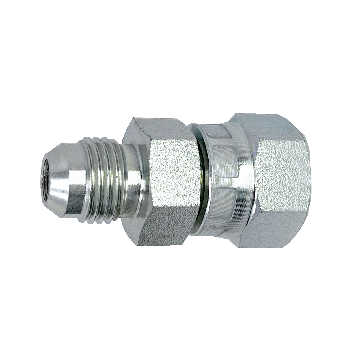 6620-12-16 : Adaptall Straight Adapter, Male 0.75 (3/4") JIC x Female 1" ORFS, Carbon Steel