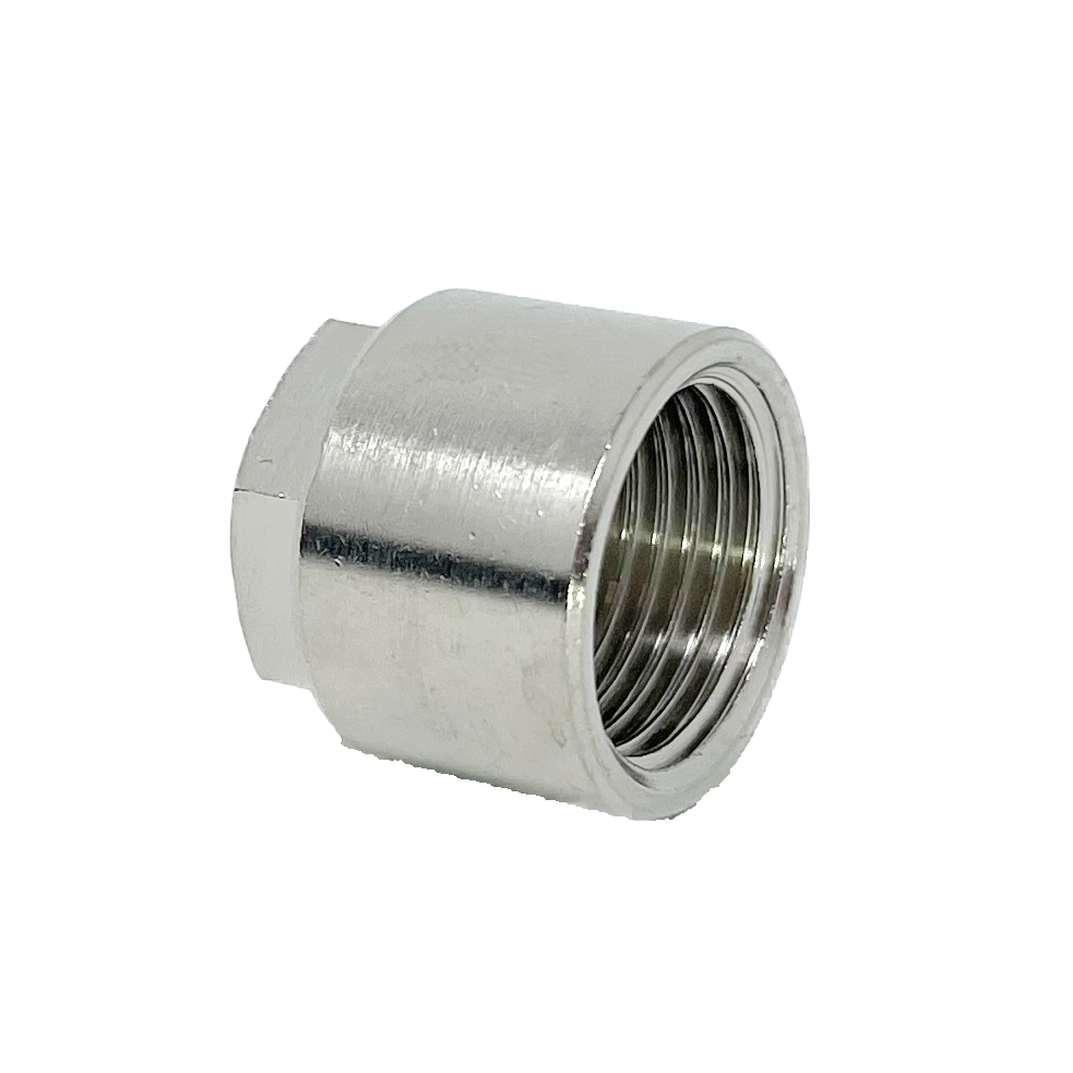 8033-12 : Adaptall BRASS Female BSP Cap, 0.75 (3/4"), BRASS