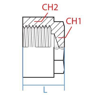 8033-12 : Adaptall BRASS Female BSP Cap, 0.75 (3/4"), BRASS