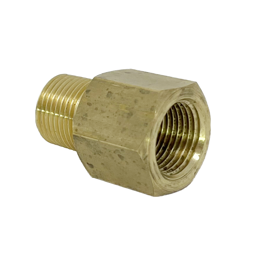 8037T-16-16 : Adaptall Straight Adapter, Male 1" NPT x Female 1" BSPT, BRASS