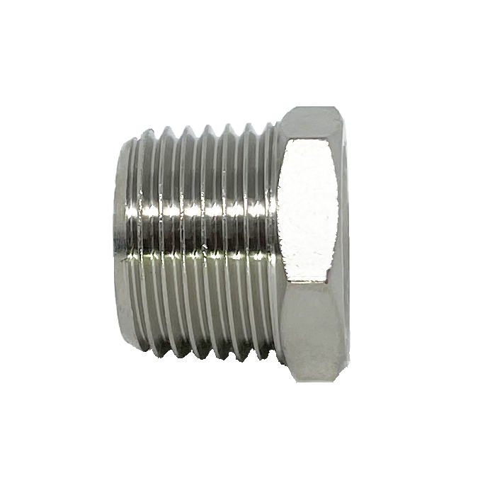 8038-02-06 : Adaptall Straight Adapter, Male 0.125 (1/8") BSPT x Female 0.375 (3/8") BSPP, BRASS