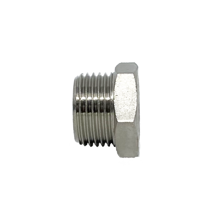 8039-06-02 : Adaptall Straight Adapter, Male 0.375 (3/8") BSPP x Female 0.125 (1/8") BSPP, BRASS