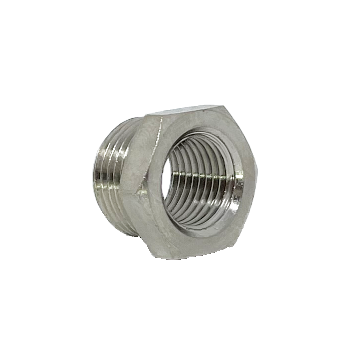8039-06-02 : Adaptall Straight Adapter, Male 0.375 (3/8") BSPP x Female 0.125 (1/8") BSPP, BRASS