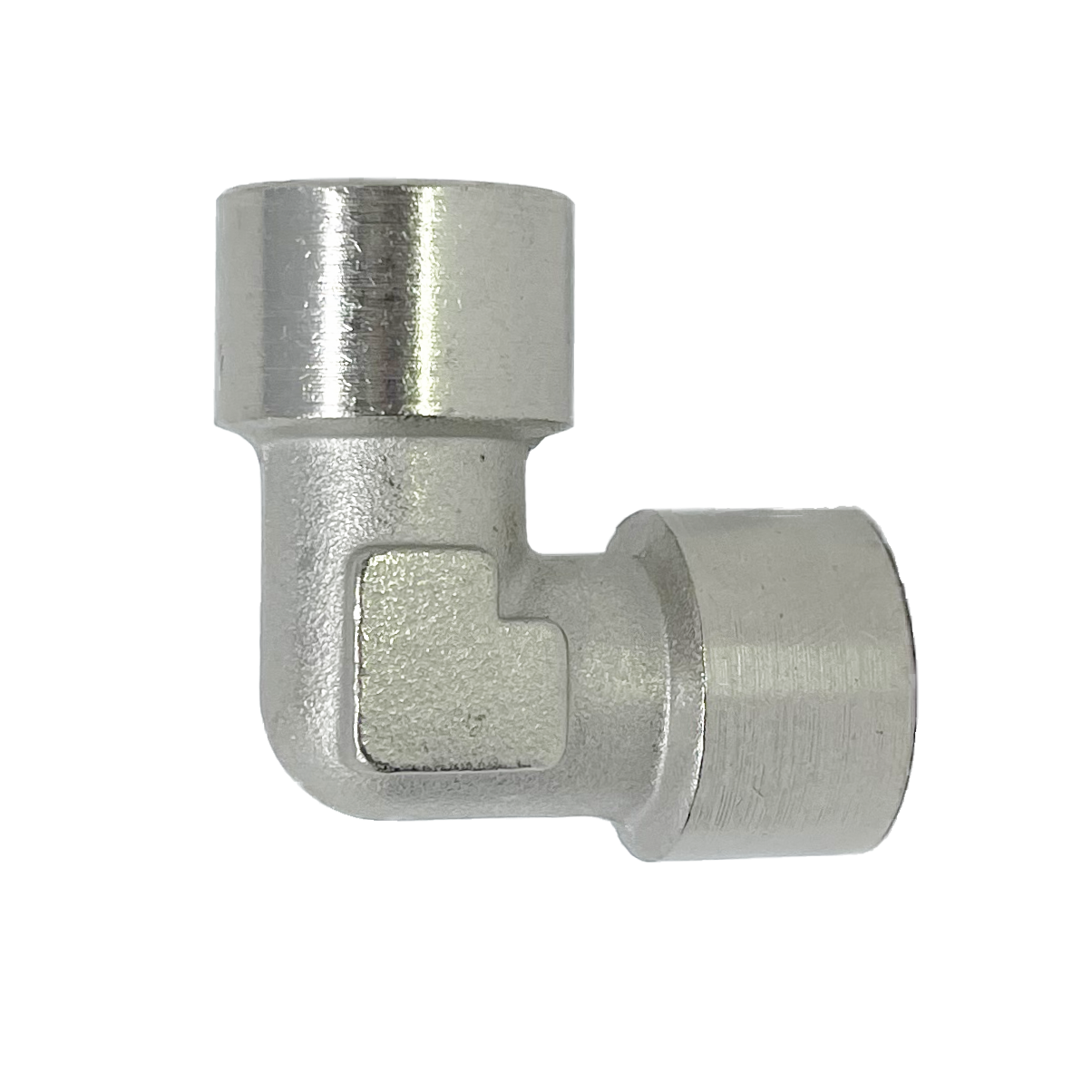8075-02-02 : Adaptall 90-Degree Adapter, Female 0.125 (1/8") BSPP x Female 0.125 (1/8") BSPP, BRASS