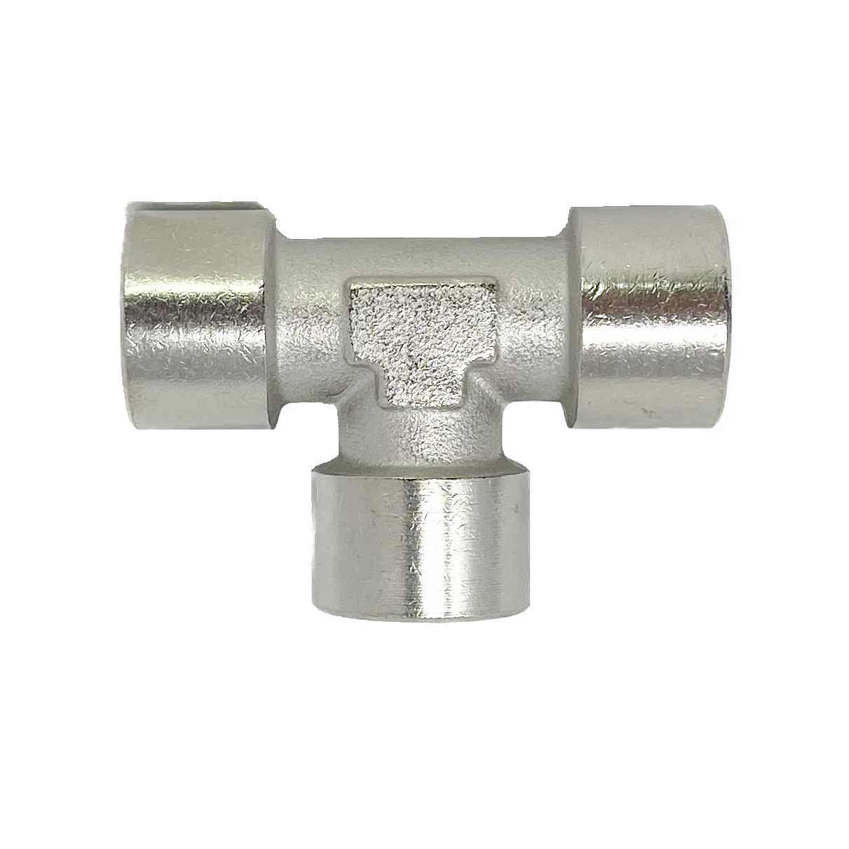 8085-08-08-08 : Adaptall Tee Adapter, Female 0.5 (1/2") BSPP x Female 0.5 (1/2") BSPP x Female 0.5 (1/2") BSPP, BRASS