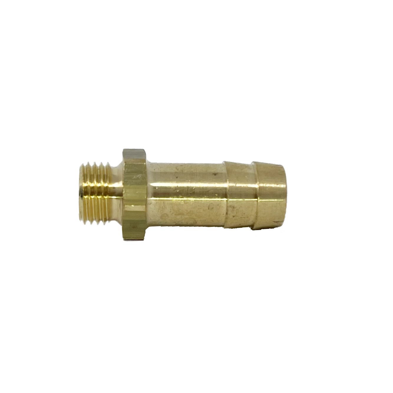 8920-04-06 : BRASS Male BSPP X Hose Barb, 0.25 (1/4"), Brass