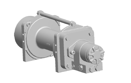 8GNAXX1L1C : DP Winch, 8,000lb Bare Drum Pull, Standard Drum, No Kickout, CCW, Less than 5GPM Motor, 3.63" Barrel x 7.88" Length x 7.19" Flange